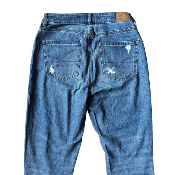 American Eagle Outfitters Blue Distressed Skinny Jeans Size 4 Stretch Streetwear - Picture 9 of 9